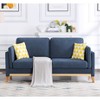 AndMakers 72.4 in. W Square Arm Chenille Modern Straight Sofa with Pillows - 2 of 4