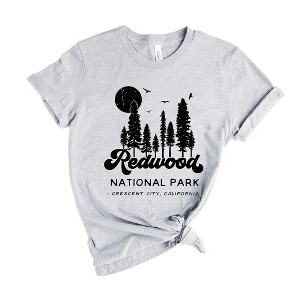 Simply Sage Market Women's Redwood National Park Trees Short Sleeve Graphic Tee - 1 of 4