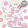 Big Dot of Happiness It's A Girl - Mini Candy Bar Wrappers, Round Candy Stickers & Circle Stickers - Pink Baby Shower Candy Favor Sticker Kit -304 Pcs - 2 of 4