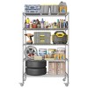 Ridstar 72 in. H Silver 5-Tier Metal Storage Cabinets with Adjustable Garage Shelves - 3 of 4