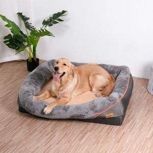 Artlogo Extra Large Memory Premium Foam Dog Bed Orthopedic Waterproof Pet Sofa Beds with Pillow & Washable Cushion & Removable Cover - 1 of 4