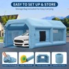 Inflatable Paint Booth Tent with 3-Layer Filter, Portable DIY Spray Booth for Cars, Motorcycles, Garage, Furniture & Parts Painting - 3 of 4