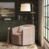 62"x14" New Traditional Downbridge Floor Lamp Brass - Threshold™: ETL Listed, Linen Shade, Metal Body - 2 of 4