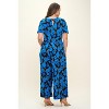 WEST K Women's Jana Plus Size Short Sleeve Knit Jumpsuit - 3 of 4