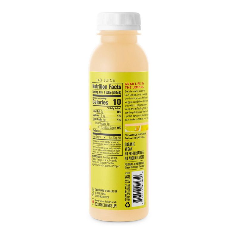 Suja Organic Lemon Love Cold-Pressed Fruit Juice Drink - 12 fl oz, 2 of 11