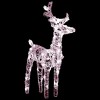 vidaXL Reindeer And Sleigh Christmas Decoration Warm white - 4 of 4