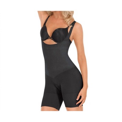Women's Seamless Open Bust Boxer Body Shaper - EuroSkins