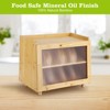 Double Layer Large Bread Box for Kitchen Counter, Large Capacity Bread Storage Container Bread Box - 4 of 4