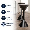 JONATHAN Y Chronos Modern Industrial Iron Hourglass Backless Bar Stool with Foot Rest - 4 of 4