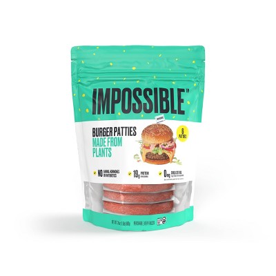 Impossible Burger Patties - Frozen - 1.5lbs/6ct