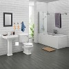 Itopfox Bathroom Hardware Set, Stainless Steel Towel Bar with Toilet Paper Holder and 3 Robe Hooks, Wall Mount Accessories in Brushed Nickel Finish - 2 of 4