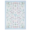GustoWave Various sizes Modern Floral Machine Washable Indoor Waterproof Area Rug for Bedroom, Living Room, Blue - 2 of 4