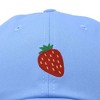 Dalix Strawberry Embroidered Cotton Dad Hat Fruit Adjustable Casual Baseball Cap Nature Womens - 2 of 4