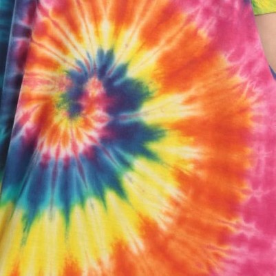 tie dye bright swirl without buttons