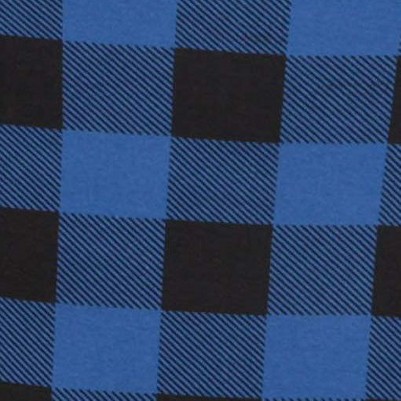 royal & black buffalo plaid