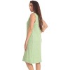 Dreamcrest Womens Sleeveless Nightgown with Lace Trim – Comfortable Sleepwear Pajamas – Solids & Prints - 2 of 3