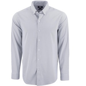 Cutter & Buck Skyline Epic Confidence Recycled Pinstripe Mens Long Sleeve Dress Shirt - 1 of 2