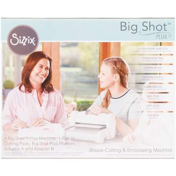 Sizzix Big Shot Plus Manual Die Cutting & Embossing Machine Starter Kit  with Box