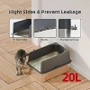 LunaLulinlk with Enclosure Stainless Steel Cat Litter Box with High-Sided - Durable, Hygienic, and Escape - 4 of 4