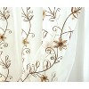 Kate Aurora Royal Living Embroidered Floral Sheer On Taffeta Layered Fabric Shower Curtain - 2 of 3