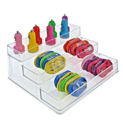 Clear Acrylic Three-Tier Countertop Display Rack