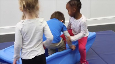 Simplay3 Blue Two-Sided Rocking and Climbing Bridge