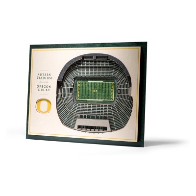 NCAA Oregon Ducks 5-Layer StadiumViews 3D Wall Art