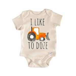 Bulldozer Excavator Construction - Baby Boy Girl Clothes Infant Onesie® Funny GS1 BBY - 1 of 4