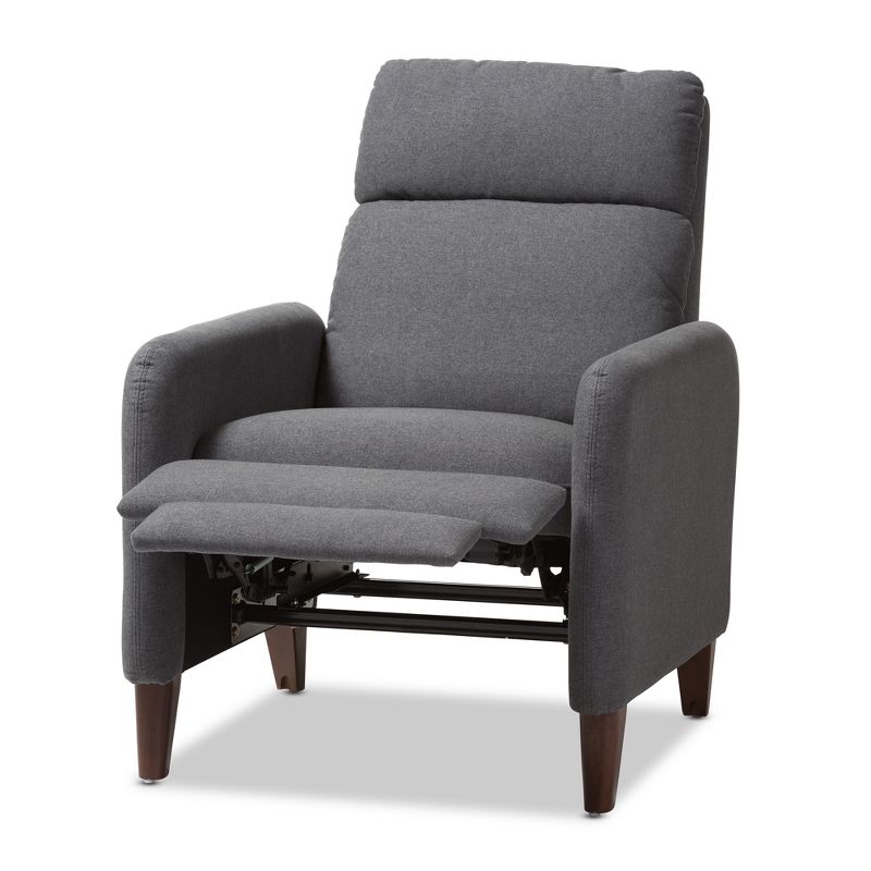 Casanova Mid - Century Modern Fabric Upholstered Lounge Chair - Baxton Studio, 6 of 14