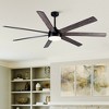 YUHAO 84 in. Indoor Industrial Aluminum Blades Reversible DC Motor Ceiling Fan with Light and Remote Control - 2 of 4