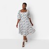 Rebdolls Women's Arya Floral Print Skater Midi Dress W. Pockets - 2 of 4