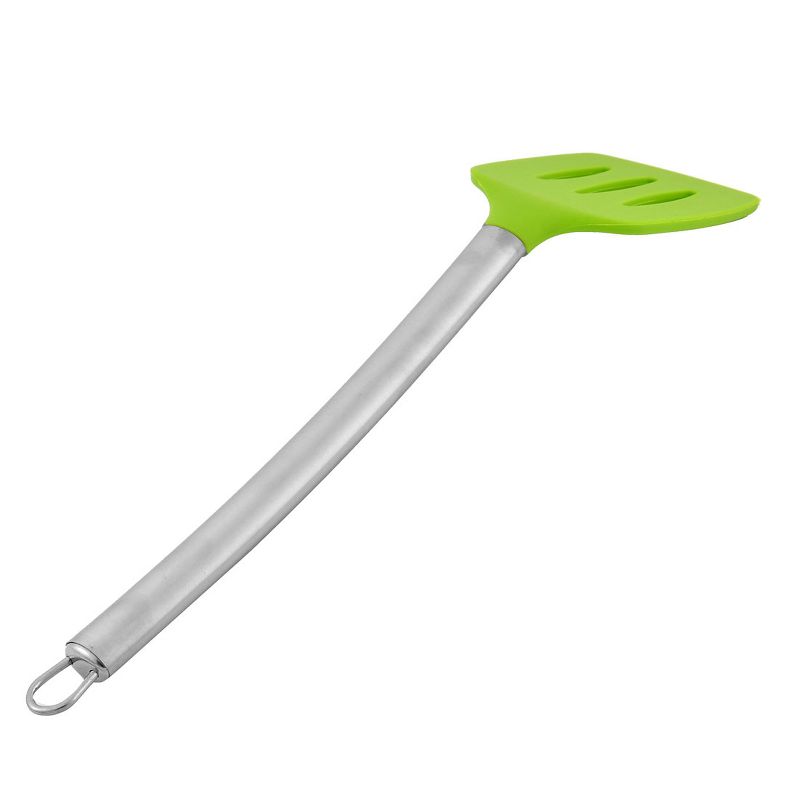 Unique Bargains Stainless Steel Handle Silicone Non-stick Heat Resistant Slotted Pancake Turner Spatula, 3 of 4