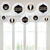 Big Dot of Happiness Prom - Hanging Prom Night Party Tissue Decoration Kit - Paper Fans - Set of 9 - 3 of 4