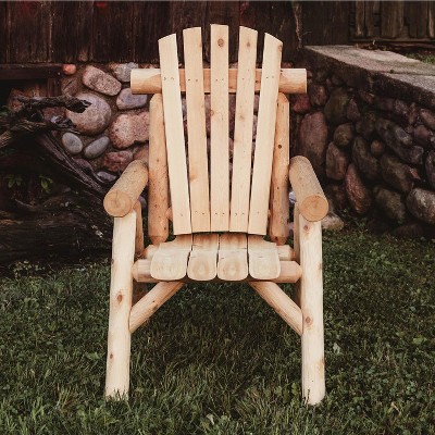 Rustic Cedar High Back Standard Dining Chair in Natural Light Brown