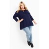 Avenue Women's Plus Size Sheila Mix Media Top - 4 of 4