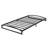 Homhougo 6 Inch Metal Platform Twin Size Bed Frame Low Profile with Sturdy Steel Slats Support Black - 4 of 4