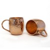 Set of 2 Modern Home Authentic 100% Solid Copper Hammered Moscow Mule Mug - Handmade in India - 4 of 4