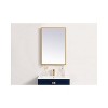 Elegant Lighting Pier 18x30 inch LED Mirror with Adjustable Color Temperature 3000K/4200K/6400K in Brass - 2 of 4