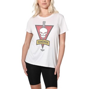 Women's Top Gun: Maverickhangman Call Sign Loose T-Shirt White - 1 of 4