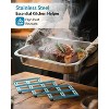 Itopfox 2-Piece Stainless Steel Trivet Set, Stretchable Heat-Resistant Mats for Hot Pots & Pans, Two-Tone Blue Design, Protects Countertops & Tables - 3 of 4