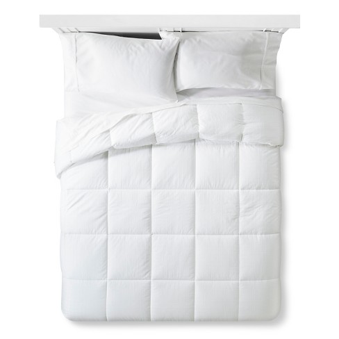 Cotton Sateen Down Alternative Comforter Level 2 Warmer 3m Thinsulate  Warmer (full/queen) White : Target