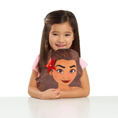 Photo 1 of Disney Princess Character Head 12.5-Inch Plush Moana, Soft Pillow Buddy Toy for Kids, by Just Play
