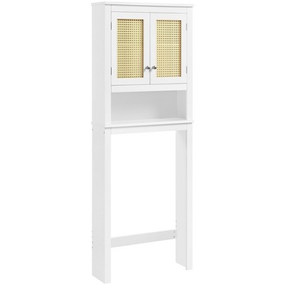 Yaheetech Freestanding Over-the-Toilet Bathroom Cabinet for Bathroom, White