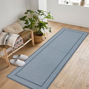 Rugs for Living Room Border Area Rug Non Slip Durable Floor Washable Carpet for High Traffic Areas Indoor Rug for Kitchen Kids Playroom - 1 of 4