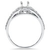 Pompeii3 G/SI 7/8ct Halo Round Diamond Engagement Setting Semi Mount 14K Fits 4-5mm Round - Size 8 - 3 of 4