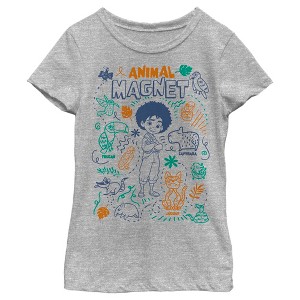 Girl's Encanto Antonio Animal Magnet T-Shirt - 1 of 4