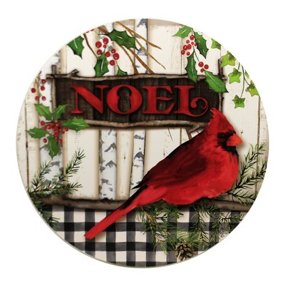 Home & Garden 12.0" Cardinal Noel Stepping Stone Christmas Custom Decor  -  Stepping Stones And Pathways