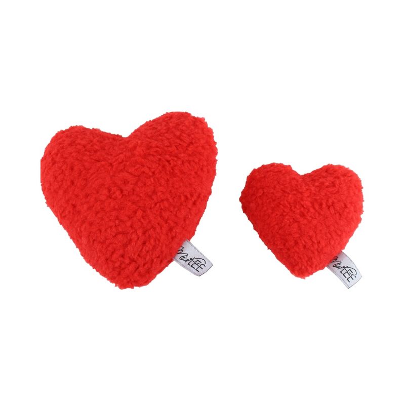 Plush Red Heart Valentine's Day Dog Toy, 2 of 10