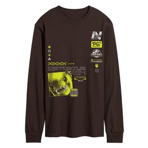 Men's - Jurassic World: Rebirth - Distortus Rex Long Sleeve Graphic T-Shirt - 1 of 2