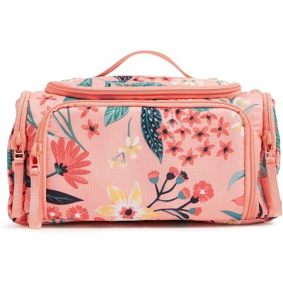 Paaaawaters Ripstop Large Travel Cosmetic Makeup Organizer Bag, Raindrop Medallion